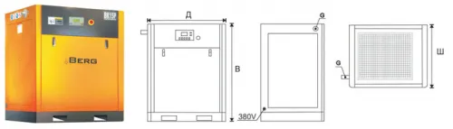 Винтовой компрессор Berg BK-7.5P-E 10